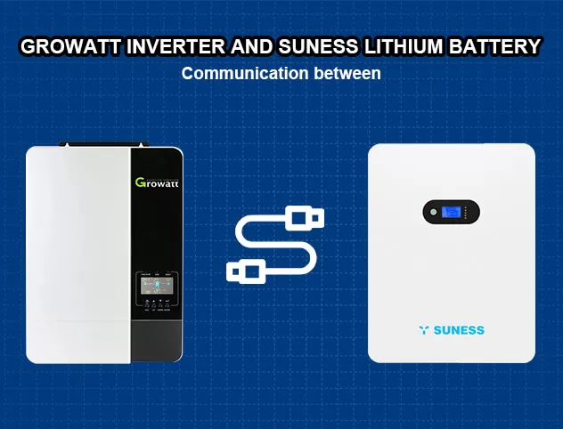 Batería de litio comunicada con inversor Growatt