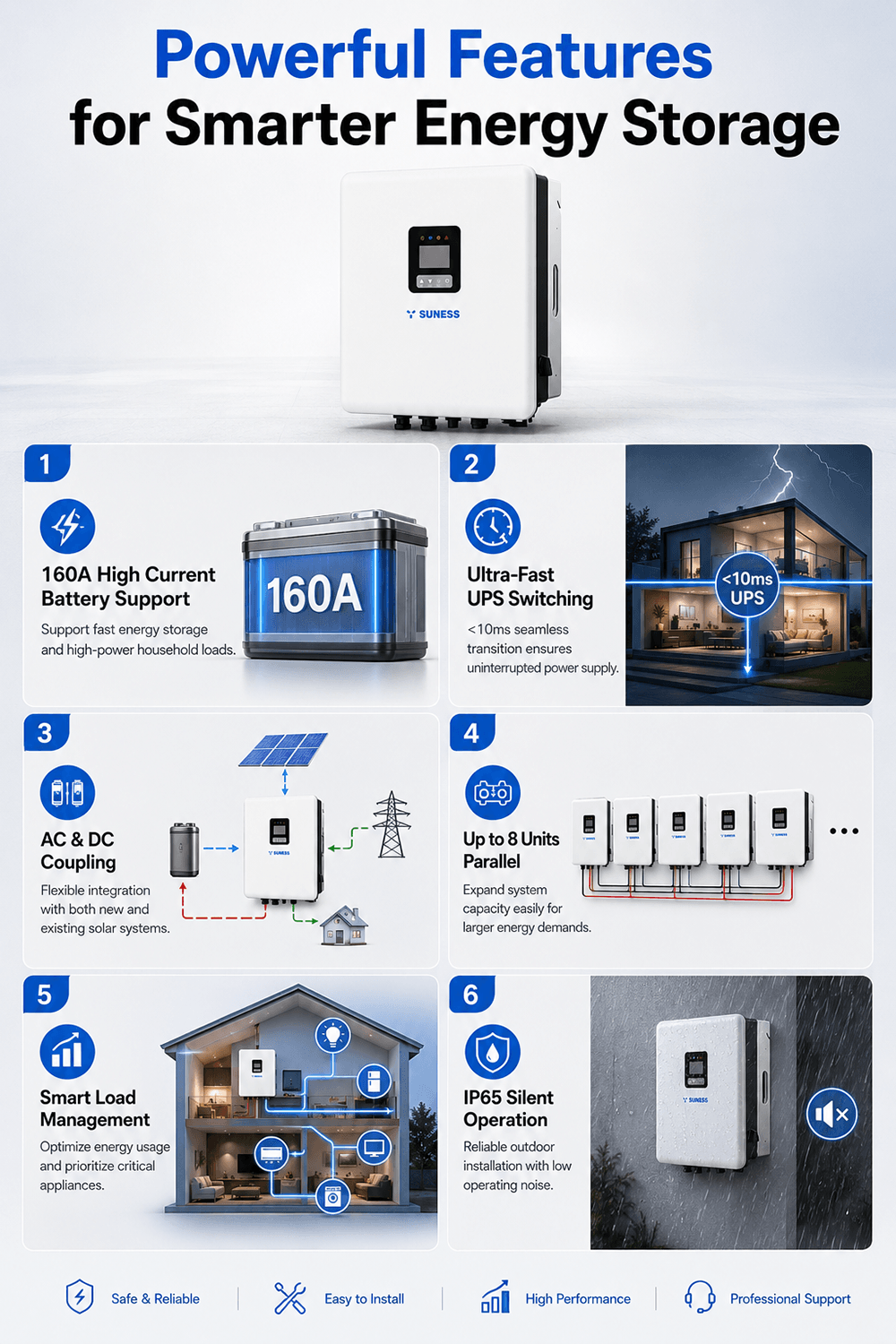 EH-8KL1 8KW| monofásico | inversor híbrido