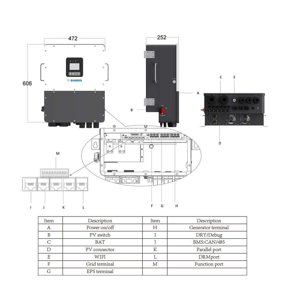 EH-16KL1 16KW| monofásico | inversor híbrido