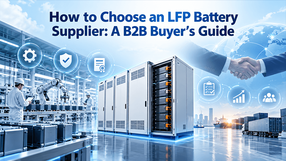 C&oacute;mo elegir un proveedor de bater&iacute;as LFP: Gu&iacute;a de compra B2B